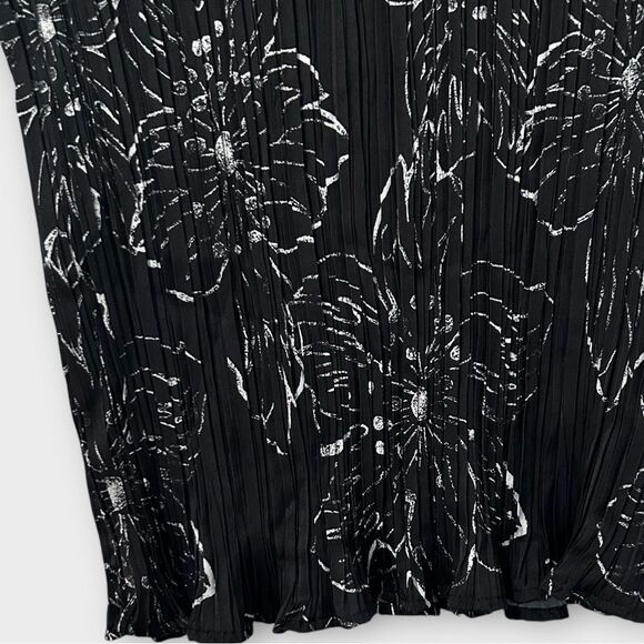 Kate & Mallory Ribbed Stretch Floral Blouse Women’s Size 2XL NWOT - Picture 3 of 9